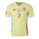 Spania Alvaro Morata #7 Tricou Fotbal Replică European 2024 Barbati Deplasare